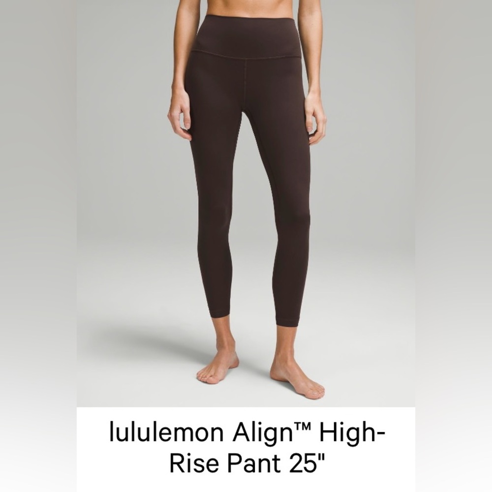 Lululemon Align High-Rise Pant 25” Espresso (Size 6)